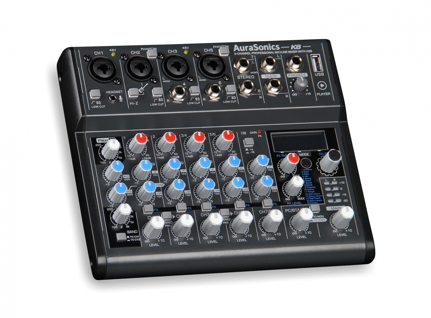 AuraSonics K8 компактный микшерный пульт в Верхнем Тагиле