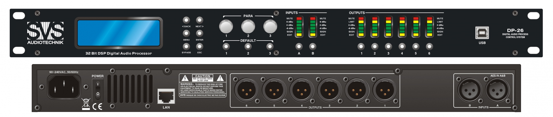 SVS Audiotechnik DP-26 Цифровой процессор: 2 входа 6 выходов в Верхнем Тагиле