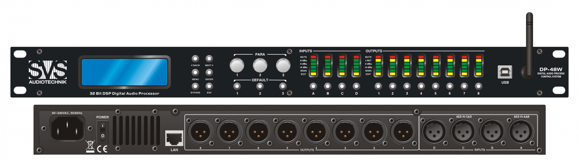 SVS Audiotechnik DP-48W Цифровой процессор: 4 входа 8 выходов в Верхнем Тагиле