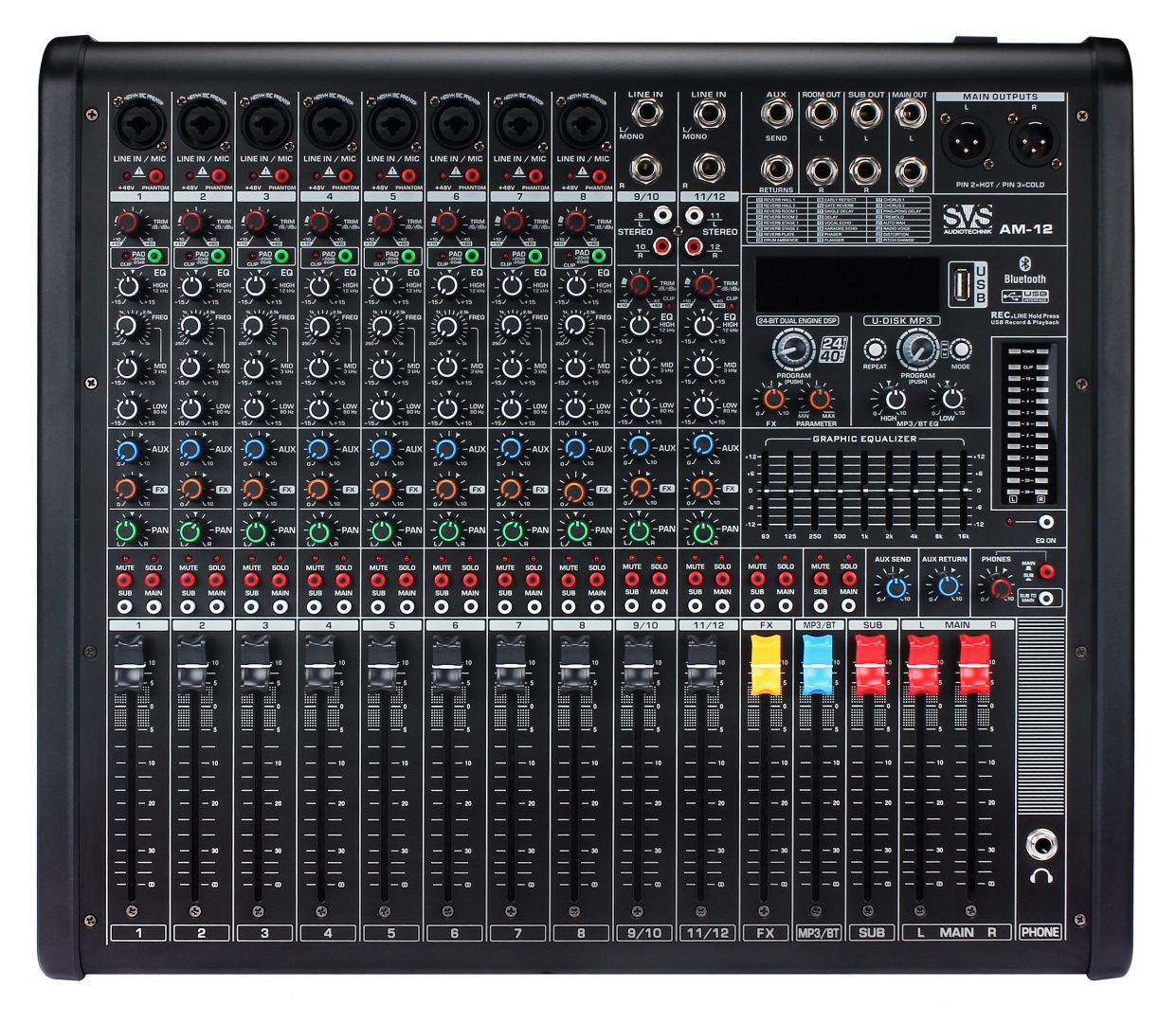 SVS Audiotechnik mixers AM-12 Микшерный пульт аналоговый, 12-канальный в Верхнем Тагиле