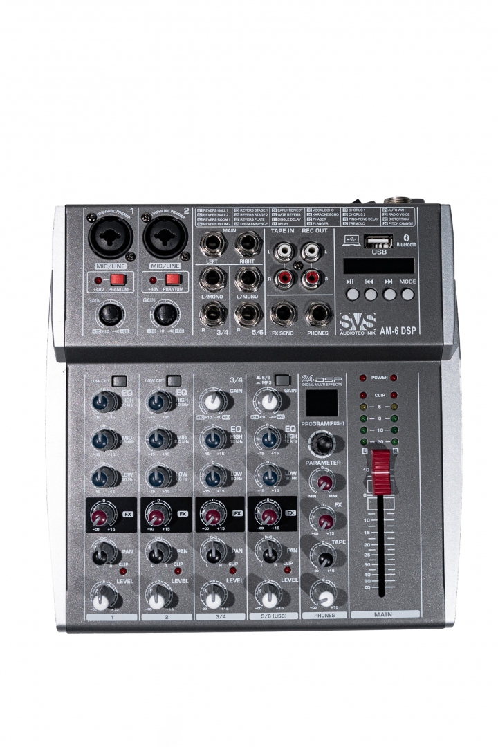 SVS Audiotechnik mixers AM-6 DSP Микшерный пульт аналоговый, 6-канальный SVS Audiotechnik mixers в Верхнем Тагиле